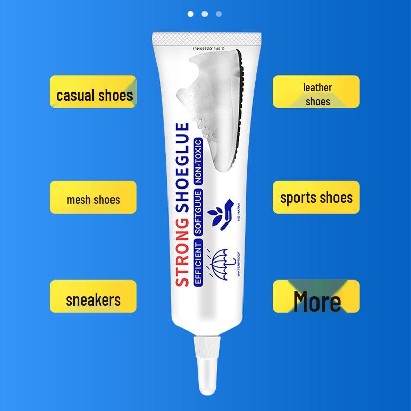 15ML Wasserdichter Schuhreparaturkleber mit Nadelspitze für universelle hochviskose Verklebung von Sport-, Leder- und Canvas-Schuhen