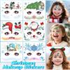 Waterproof Christmas Makeup Stickers Body Art Xmas Blush Stickers  Children Use