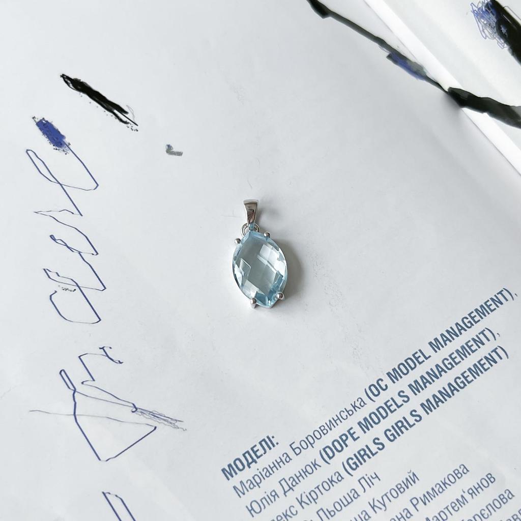 Серебряная подвеска с топазом 6.667ct (2152088)