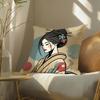 Classic Retro Japanese Lady Beautiful Pillow Case Pattern Printed Pillowcase For Living Room Sofa Cushion Cover & Bedroom Decor