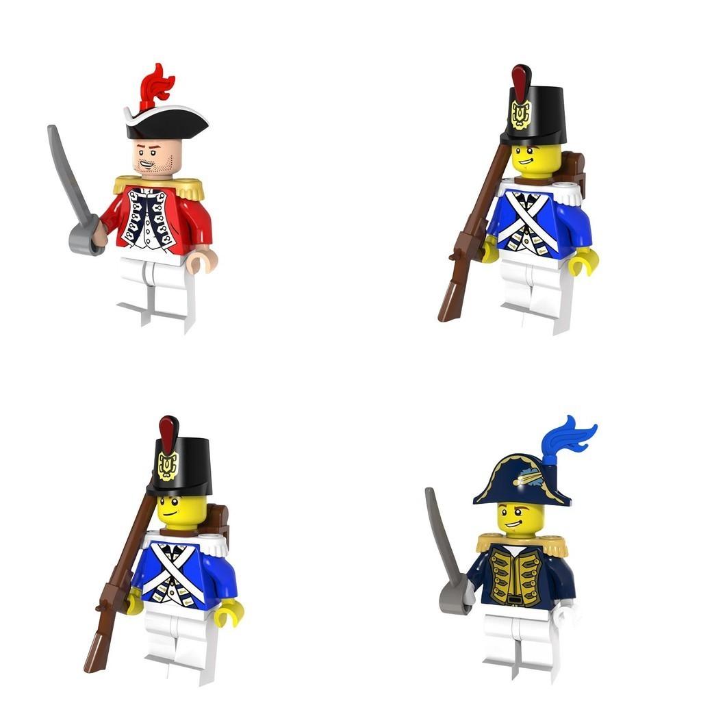 Pirate-themed Medieval Navy Admiral Building Blocks 4.5cm Height Abs Plastic