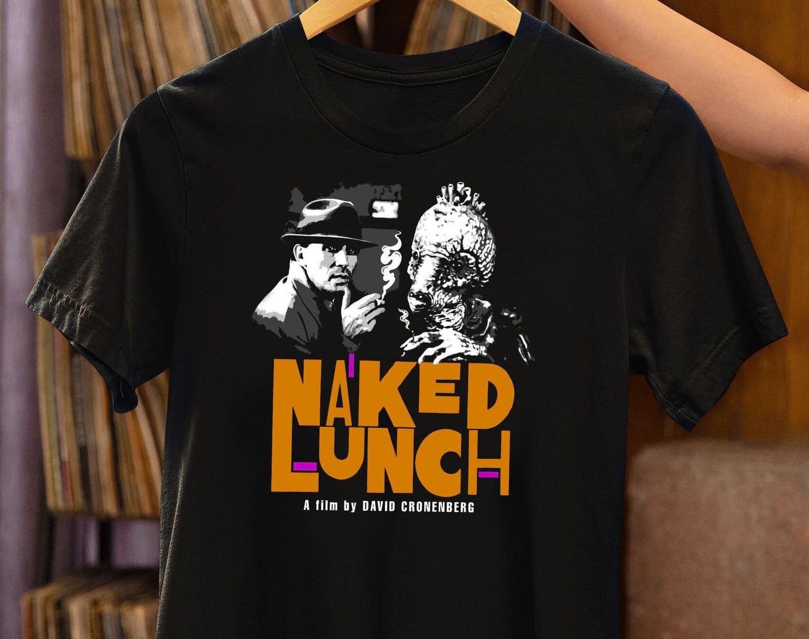 Naked Lunch T-Shirt - Cronenberg Burroughs Surreal Movie Tee 2XL
