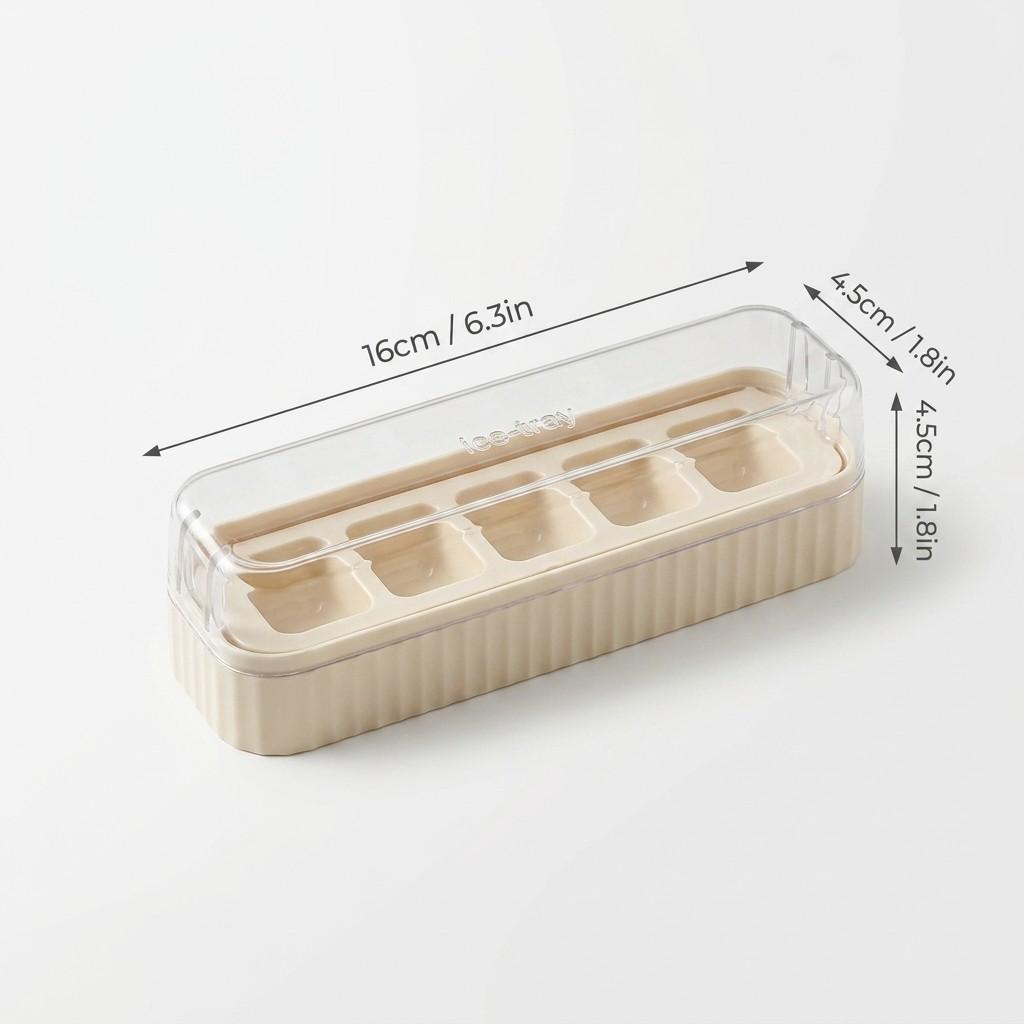 

1/2/3pcs Mini Square Ice Cube Mold Easy-Release Plastic Ice Cube Tray Freezer Ice Cube Maker For Whisky&Drinks 5 Grids Ice Mould