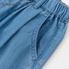 Balabala Girls' Thin Straight-Leg Denim Jeans