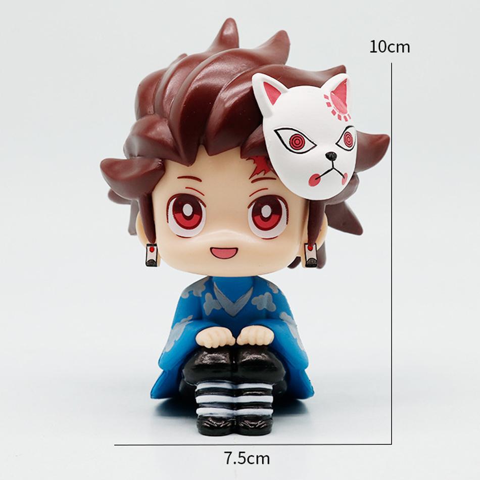 2026Anime Demon Slayer Kamado Tanjirou Kamado Nezuko LOOK UP Action-Charakter-Modell Spielzeugserie Puppe Kindergeburtstagsgeschenk Spielzeug