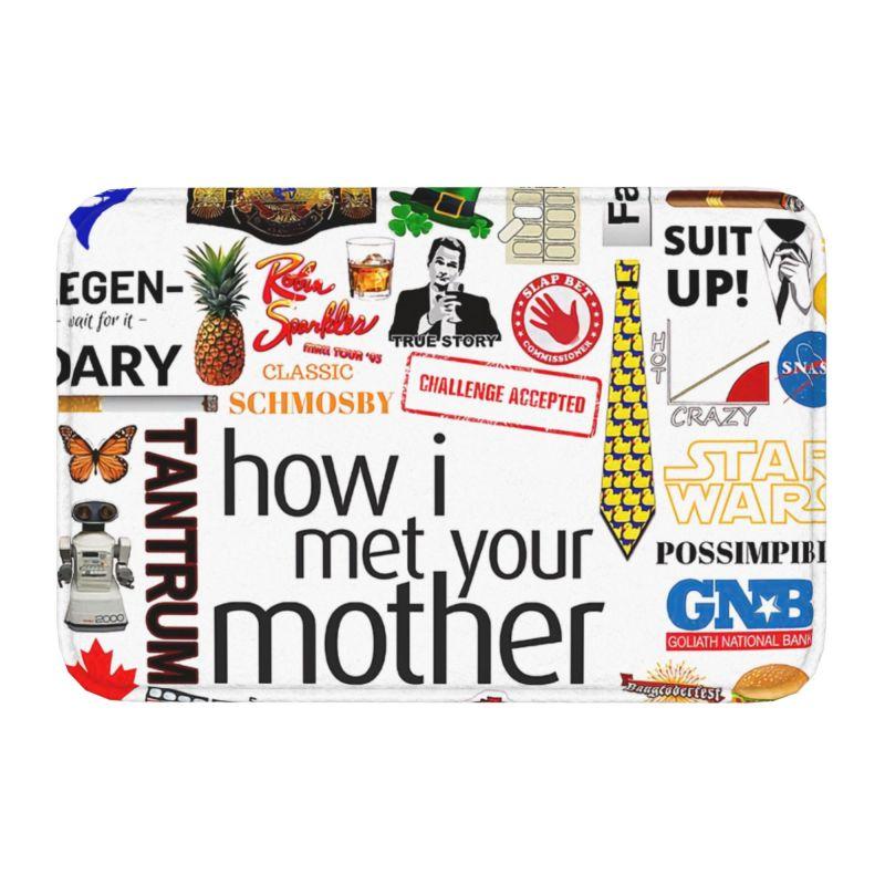 Op maat Gemaakt How I Met Your Mother Collage Deurmat Antislip Entree Keuken Badkamer Deur Vloermat TV Serie Woonkamer Tapijt 40cmx60cm