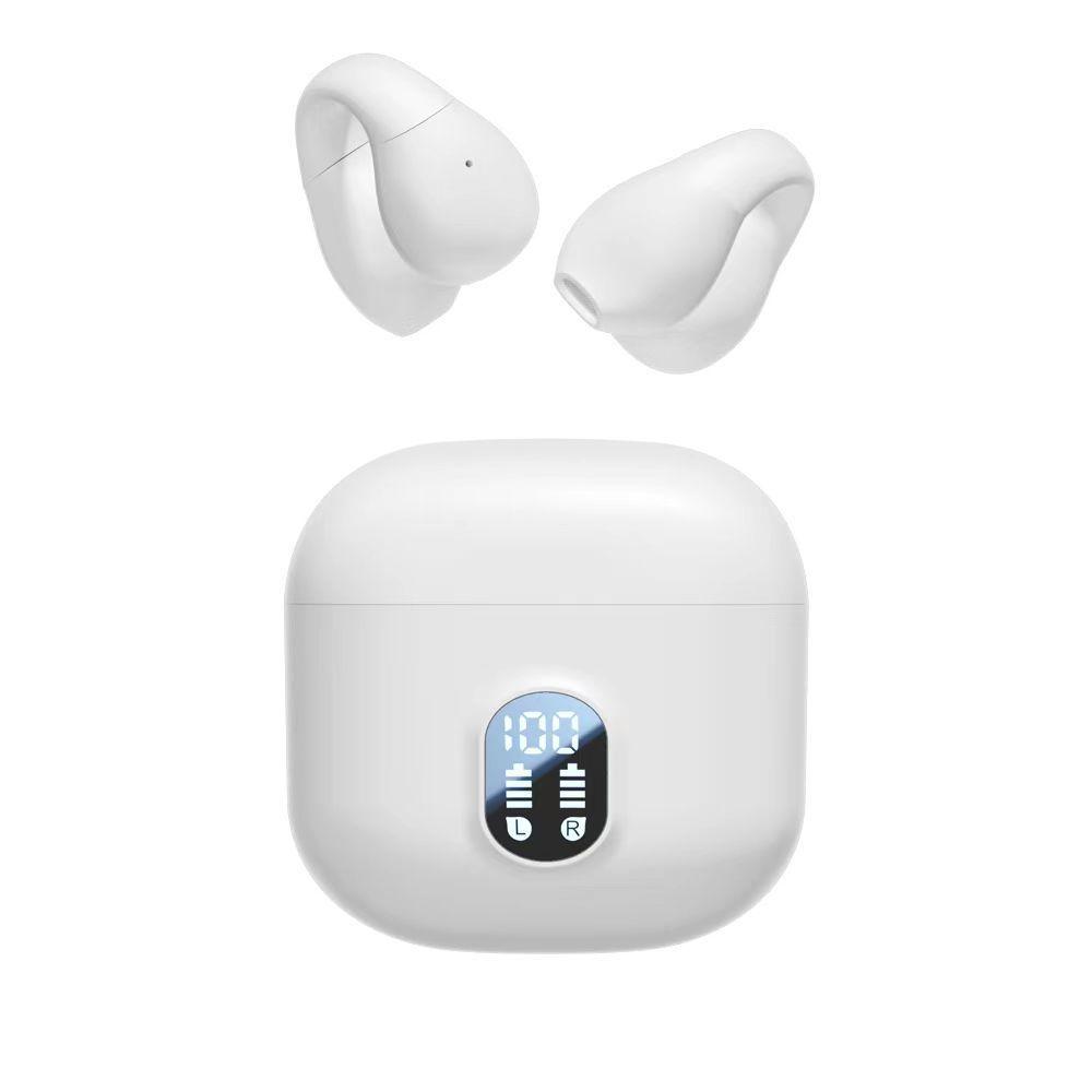 

Новые беспроводные наушники Bluetooth Clip-on Ear с длительным сроком службы и костной проводимостью, шумоподавлением белый
