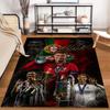 Victorious Soccer Champion Theme Carpet with Trophy Designs Suitable for Use As an Anti-slip for Living Room Bedroom Sofas