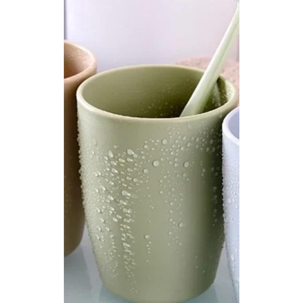 Creative Mouthwash  Travel Children's Environmental Protection Wheat Toothbrush Couple Toothbrush Cup Washing Cup