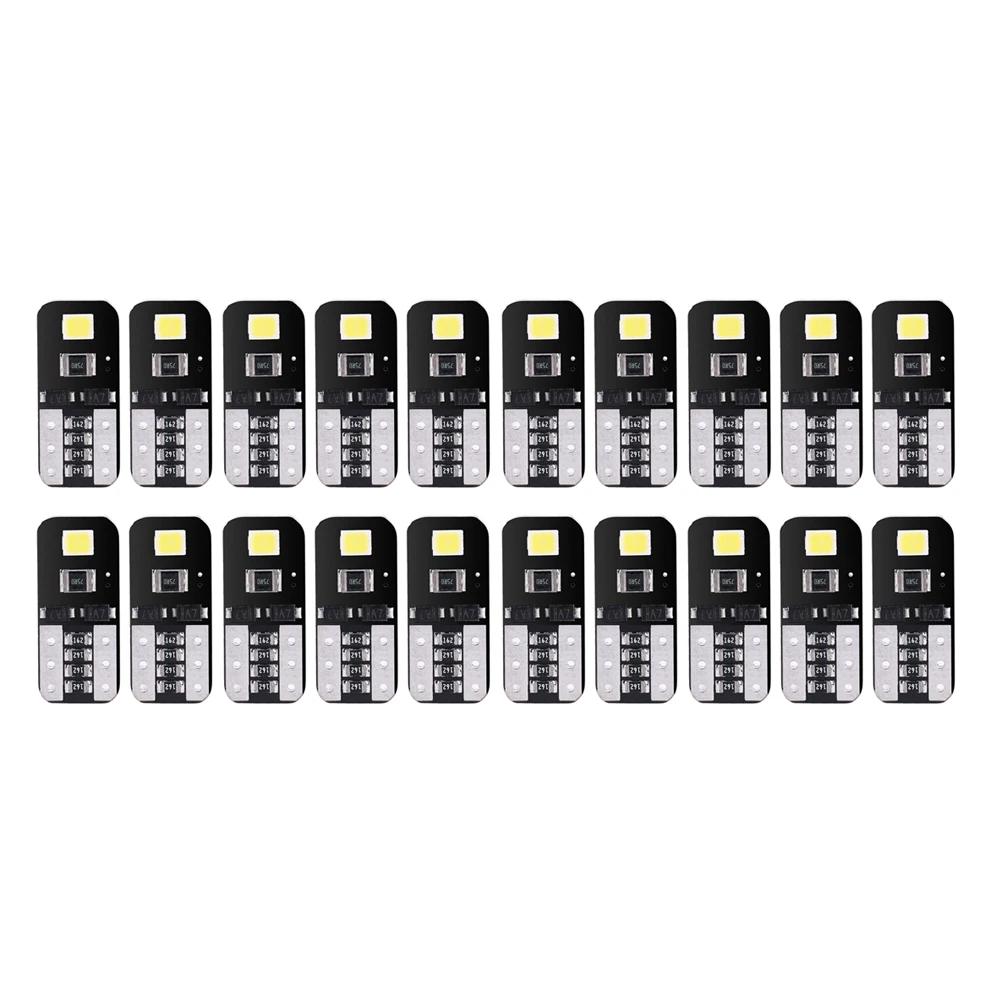 10pcs T10 2835 W5W LED Car Interior Light Canbus No Error License Plate Light  Tail Bulb Width Lamp Universal Car Signal Lights