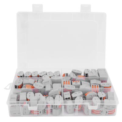 100 Stück PCT212213215 Verdrahtung Elektrische Steckverbinder Schnelle Klemme Drucktyp Kunststoff Messing
