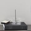 WULIHOME Glass Stainless Steel Yoga Atmosphere Desktop Ornaments Incense Holders Tea House Ambient Decorative Items