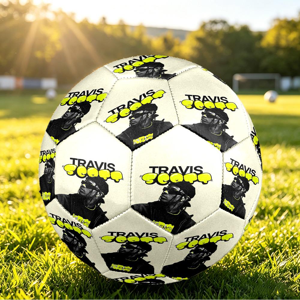 Travis Scott Size 5 Soccer Ball, Durable Standard Football For Training Match Outdoor Sports