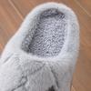 Fashion Plus Size 50/51 Men House Slippers Furry Plaid Cozy Memory Foam Lightweight Casual Shoes Winter Warm Plush Non-slip Male Slipper