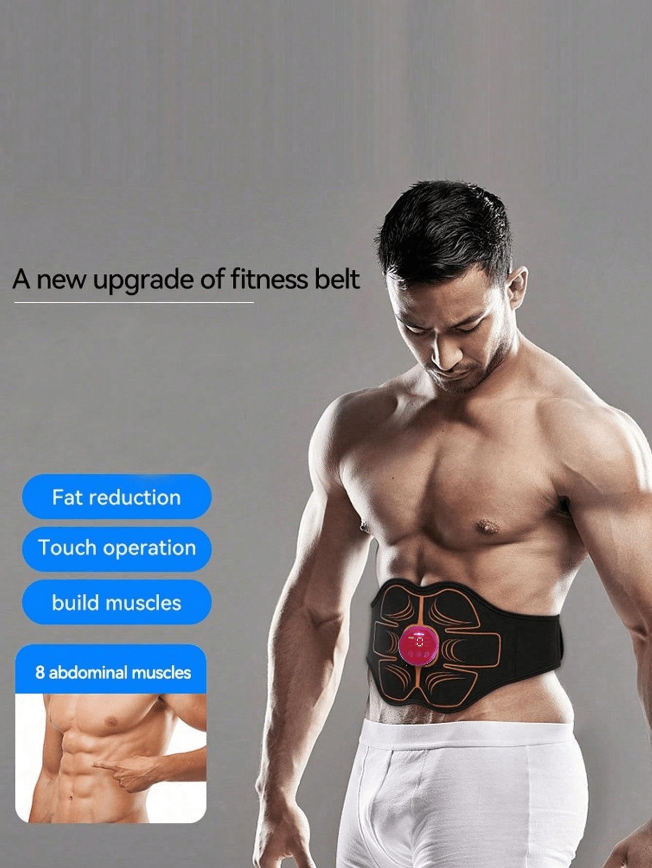 

Пояс для пресса Тонизирующее устройство для мышц живота - Стимулятор пресса USB Перезаряжаемый Пояс для стимуляции пресса Пояс для тонизирования мышц Для мужчин женщин Тренировка чёрный