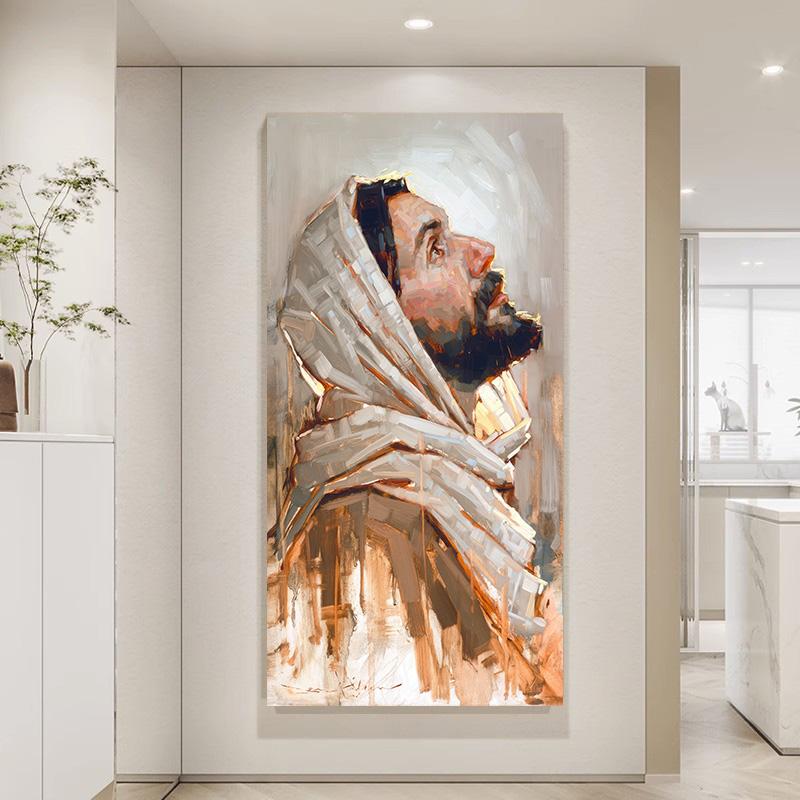 Holy Light Leader Christ Jesus Wall Art Canvas Painting Nordic Posters And Prints Wall Pictures For Living Room Home Decoration
