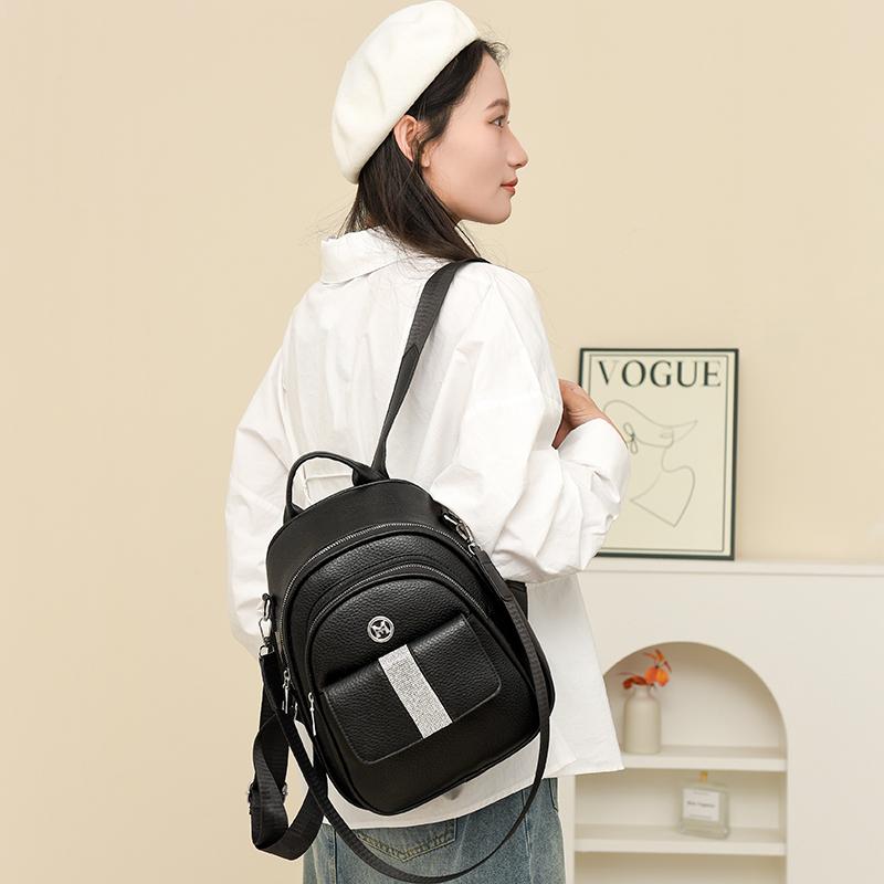 Sac à dos étudiant en PU pour femme