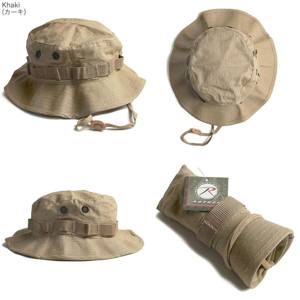 Rothco Cotton Ripstop Boonie Woodland Size 7 Hat, Camo, 3/4 [Used]