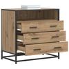 Drawer Cabinet 3 Drawer Artisan Oak 70 x 41 x 70 cm