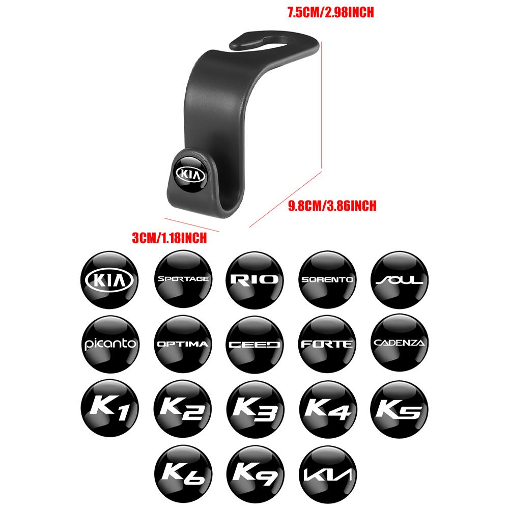2026 Hot Car Sticker 2/4Pcs Car Seat Headrest Hook Back Seat Organizer Holder For KIA Ceed Sportage Rio K5 Soul Forte Cerato Cad