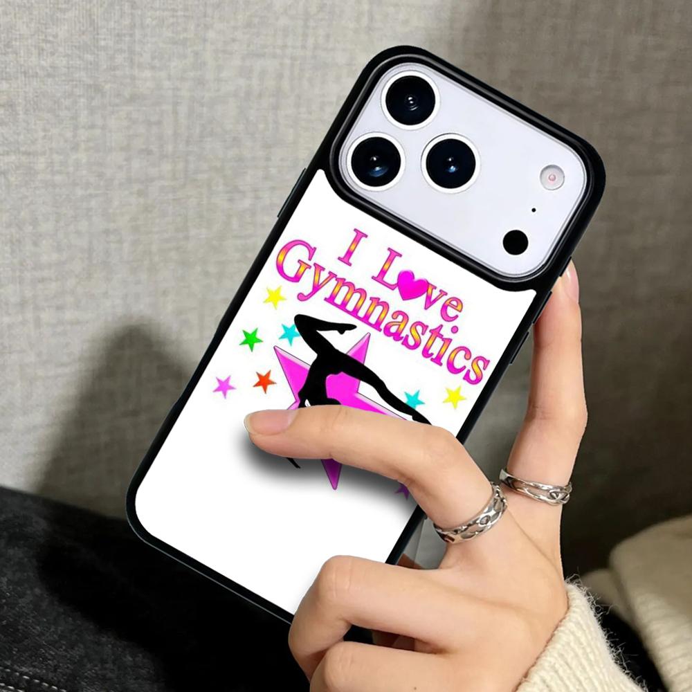Capa Case for iPhone 17 Air 16 Pro Max 15 Plus 11 13 Mini 14 12 Back Phone Cover Gymnastics balance beam original