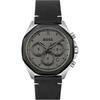 Cloud Grey Black Leather Men's Quartz Watch 1514014