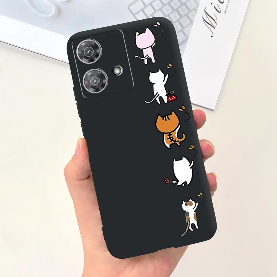 Etui do Motorola Moto Edge 40 Neo 5G Fajny Styl Miękki Silikon Guma Odporne na Uderzenia Pokrowiec na Telefon Wzór Kreskówkowy Fundas Edge40 Neo