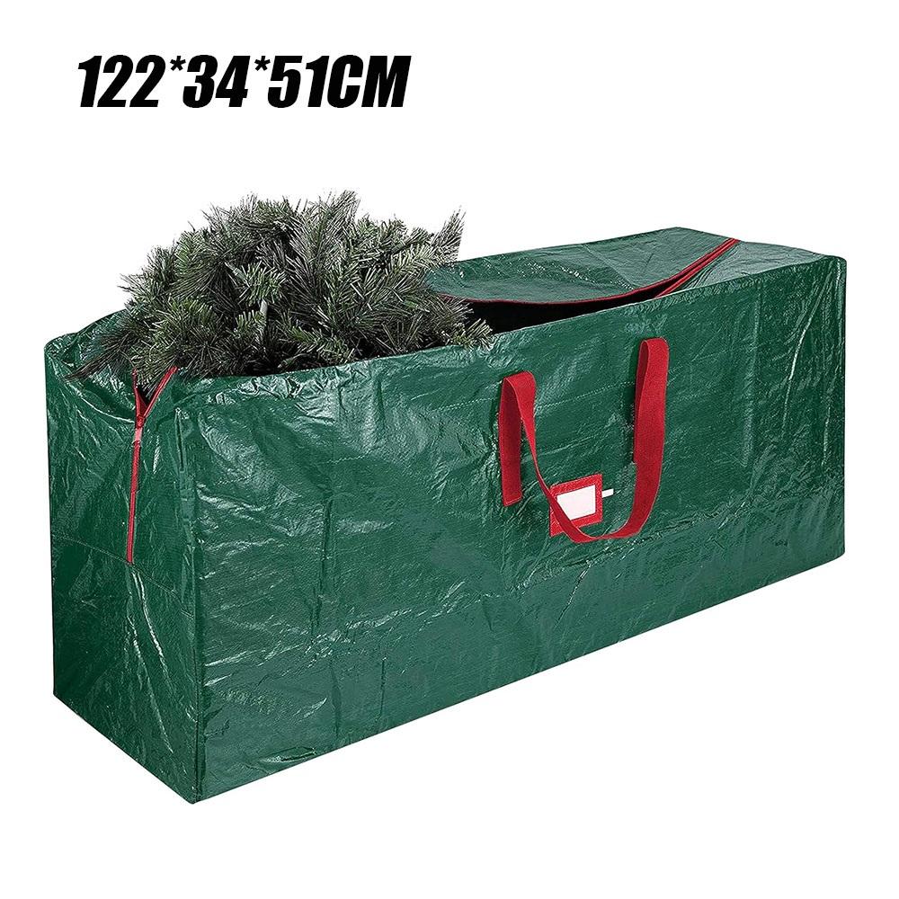 

Прочная сумка для хранения рождественской елки Праздничные рождественские чехлы для искусственных елок Водонепроницаемая сверхпрочная коробка с застежкой-молнией