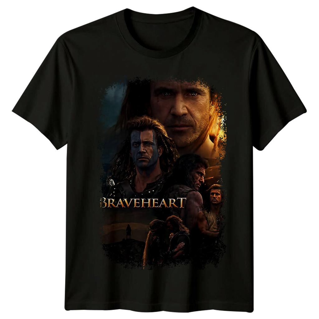 Braveheart (1995) Movie Poster Inspired 100% Cotton T-shirt Mens Tees Top Retro 90s Tee Unisex