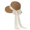 Big-Brimmed Straw Hat Women'S Summer Outing Sunshade Sun Hat French Bow Foldable Beach Hat