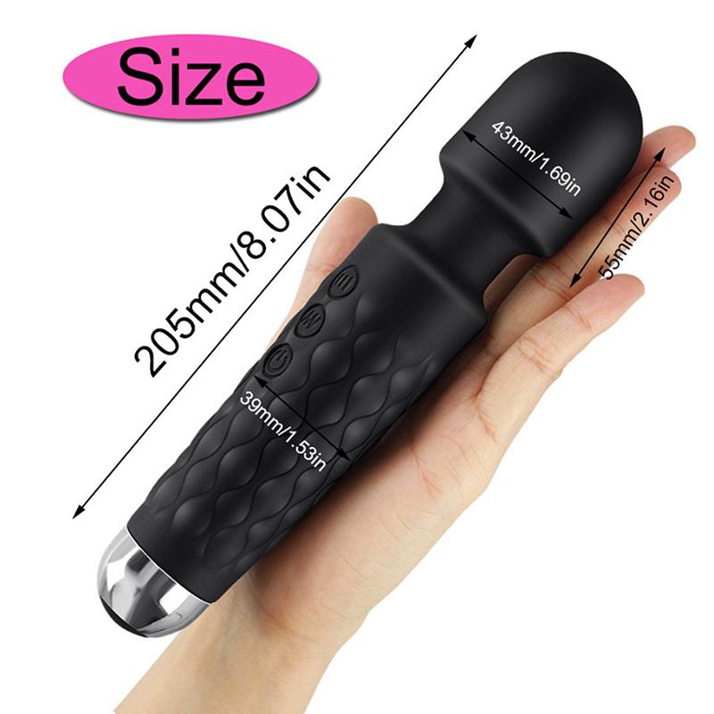 Av Vibrator Strong Magic Wand Waterproof Massager Clitoris Stimulator Sex Toys G Spot Usb Rechargeable Adult Female Sex Product
