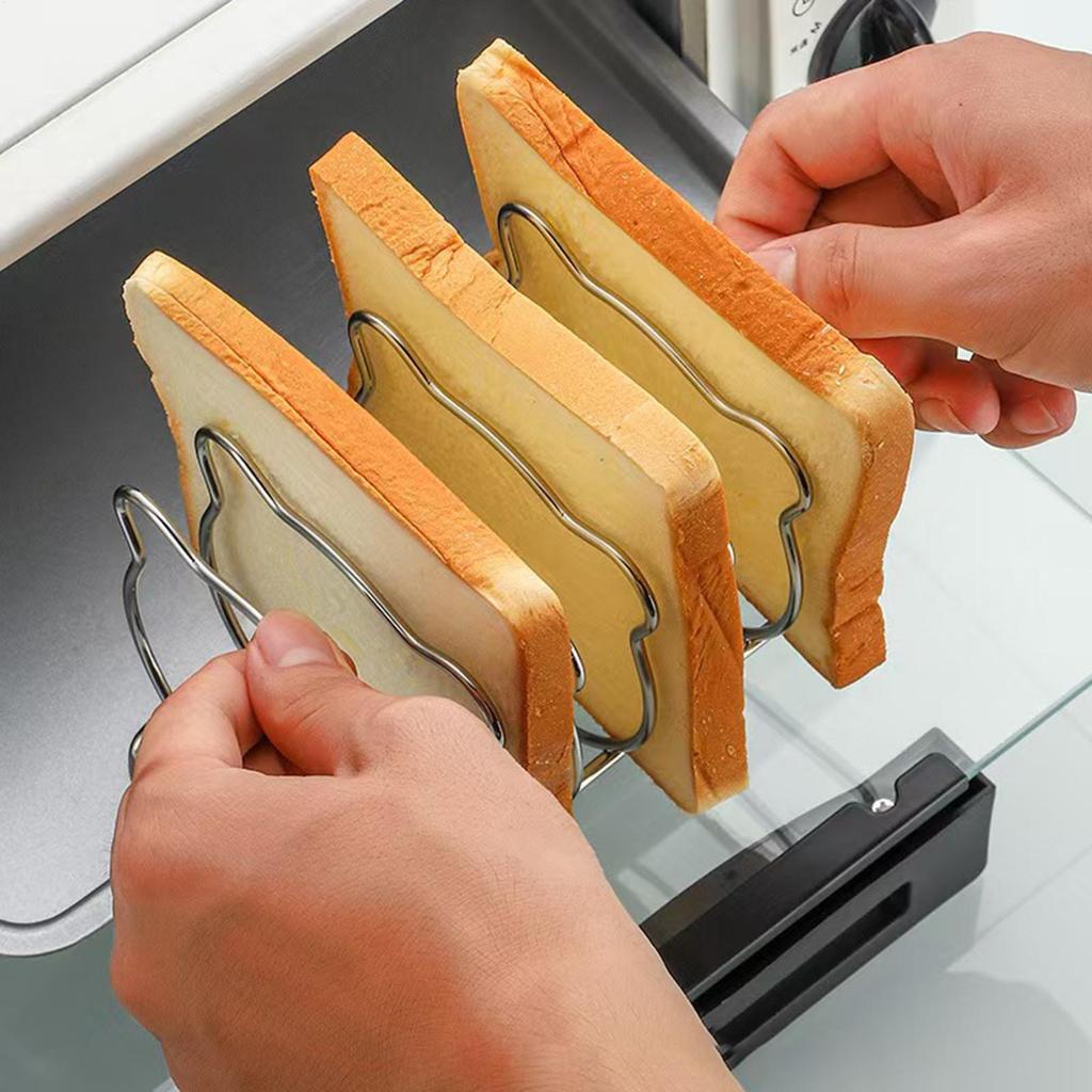 Toast Holder Rack Stainless Steel Cooking Rack Versatile Use As Toast Stand Bread Rack For Baking Grid Pizza Plate Grill Pot