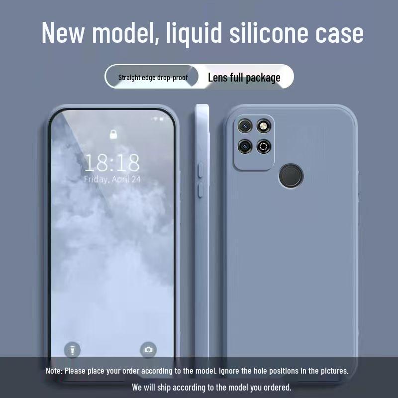 Honor Play5T Simple Solid Color Anti-drop Liquid Phone Case