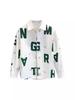 Unisex Korean Letter Print Long-Sleeve Casual Shirt Jacket - Trendy, Loose-Fit for Spring & Autumn