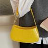 Retro PU Handbag Multipurpose Carry Option Spacious Compartment Modern Shoulder Bag  Evening Purse For Women and Girls  Yellow