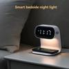 LED Alarm Clock with Night Light Wireless Charging Snooze Mode for Living Room and Bedside Decor Multi-functional Clock Gifts