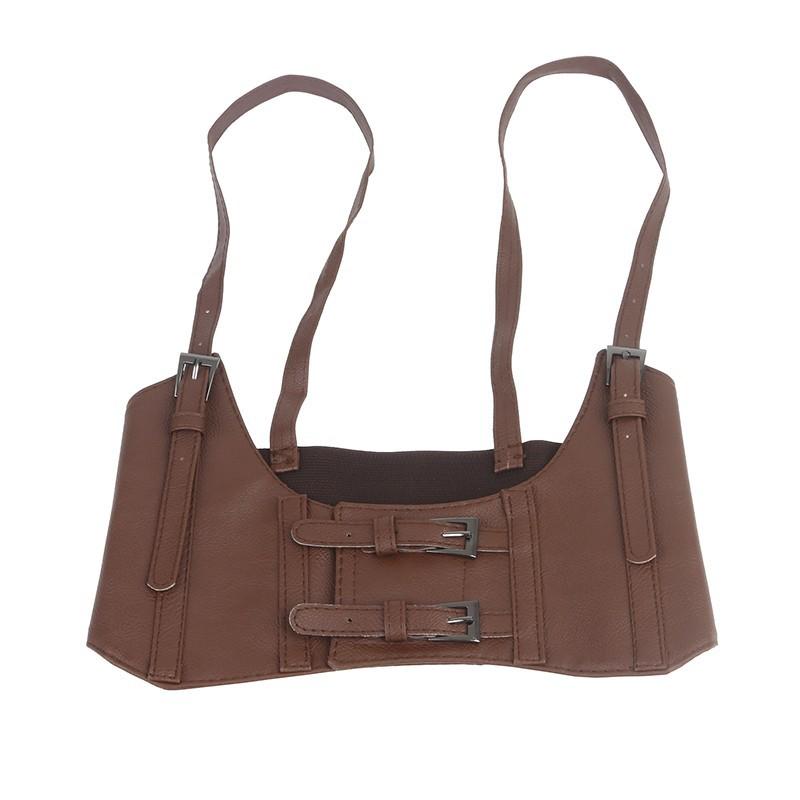 Casual Ladies Fashion Waist Imitation Leather Elastic Belt Waist Seal Waist Outer Wear