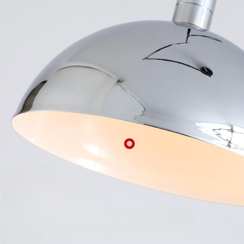 Bauhaus Restaurant Pendant Light with Adjustable Swing Arm Single Chandelier Nordic Modern Kitchen Board Iron Art LED Luster