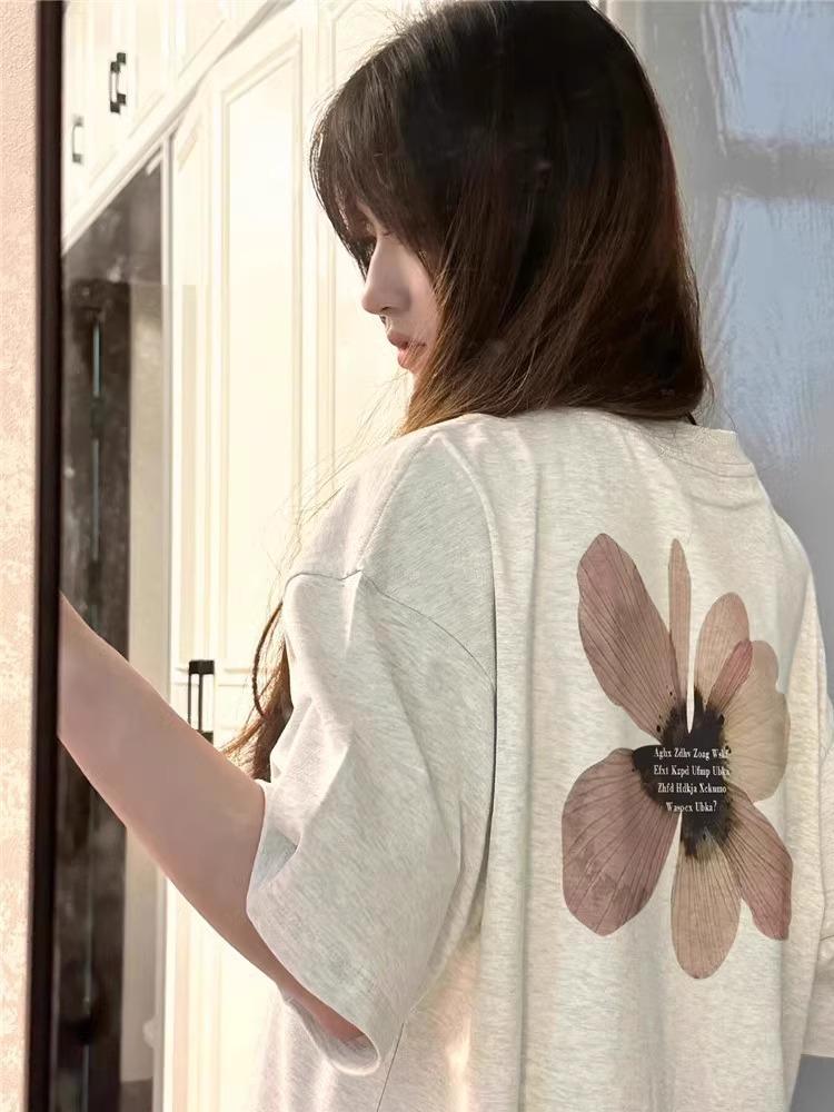 

2025 Plus Size Women s Pure Cotton Short Sleeve T-Shirt with Straight Shoulder Design M хізер сірий колір