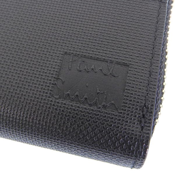 Paul Smith Long Outlet Round Size 10 Men's Wallet, Brand, Leather, Black, Zipper, BPS745, [Item]