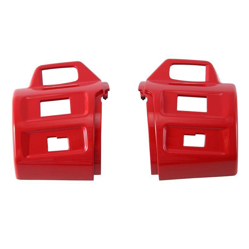 Clear Motorcycle Handlebar Switch Cover Replacement Parts For Vespa Sprint 150 16-21 Primavera 125 150 14-21 Red