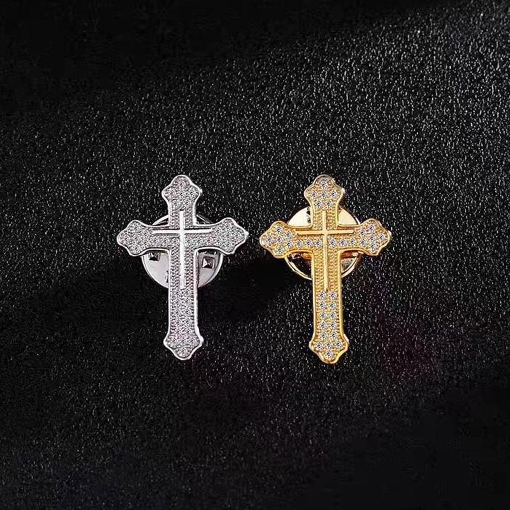 Broche de Cruces Modernas para Hombre Pin de Solapa Clásico para Hombre Ideal para Reuniones de Negocios y Entusiastas de la Moda