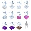 2Pack Plastic Model Figure Display Stand Base For Action Figure Doll And Collectibles Stable Support Organizing Holder