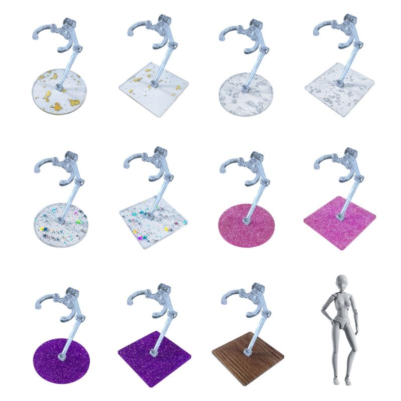 2Pack Plastic Model Figure Display Stand Base For Action Figure Doll And Collectibles Stable Support Organizing Holder