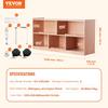 Storage Shelf Tray Cabinet 5-Section Cubby Storage 2-Shelf for Home School
