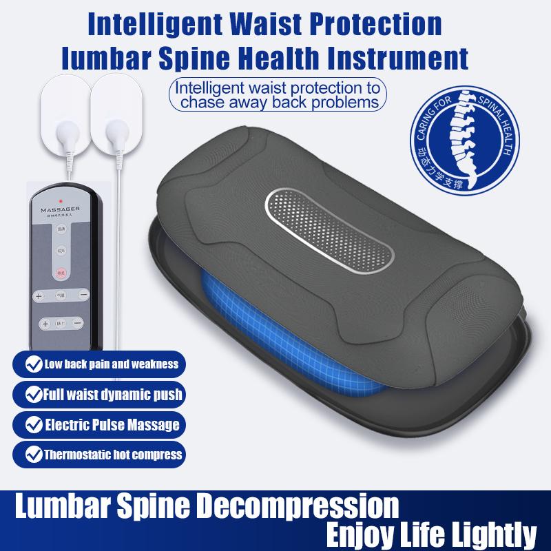 2023 Lumbar Massager For Pain Relief  Adjustable Intensity EMS Vibration Intelligent Electric Inflatable Back Posture Corrector