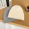 Japanese Cute Light Board Woolen Hats for Couples Outdoor Simple Large Head Circumference To Keep Warm and Protect Ears