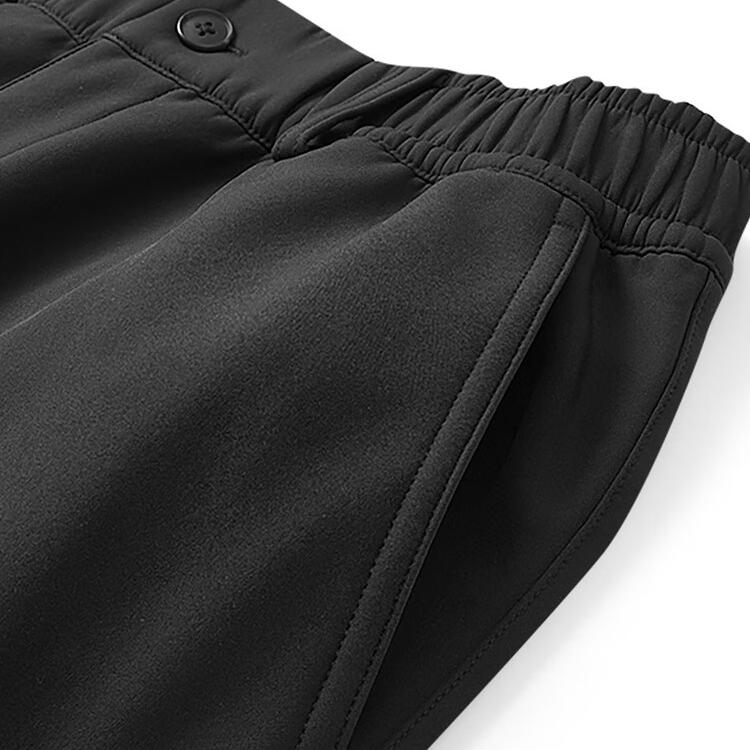 Skechers Outdoor Sports Pants Cuffed Solid Color Casual Pants Women Pants Carbon-Black L424W103-0018