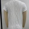 Women's Casual Jacquard Round Neck Short Sleeve Loose T-shirt Summer New Fashion
