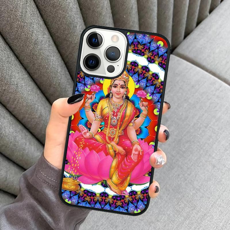 Lakshmi Hindu Goddess Phone Case For iPhone 17 Air 16 16e 15 13 14 Pro Max 11 12 Plus 2022 MAX Shell Cover coque